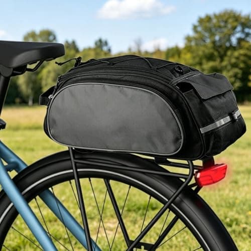 Rear Bike Rack Bag Waterproof Trunk Pouch with Adjustable Strap — view 3