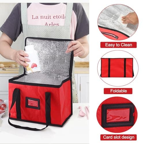 YZDZSW Large Food Delivery Bag 43 cm, 40L Insulated Cooler Bag — view 5