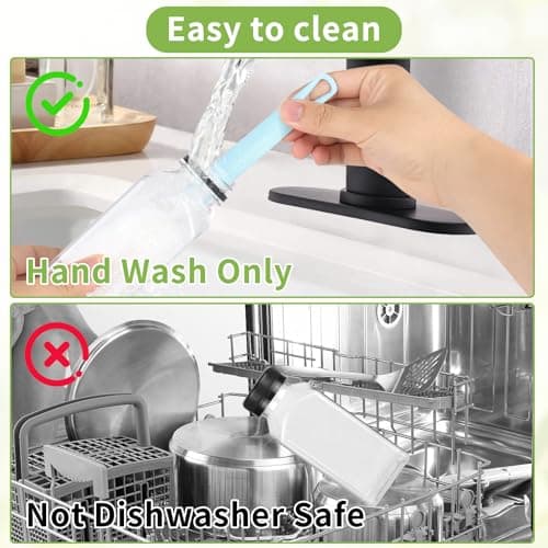 8pcs 250ml Juice Bottles with Lids 12 Stickers ＆ Cleaning Brush BPA-Free — view 6