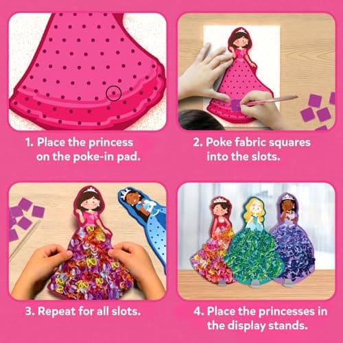 Skillmatics Poke-in Art – Magical Princesses, DIY Craft Kit, Gifts for Kids — view 4