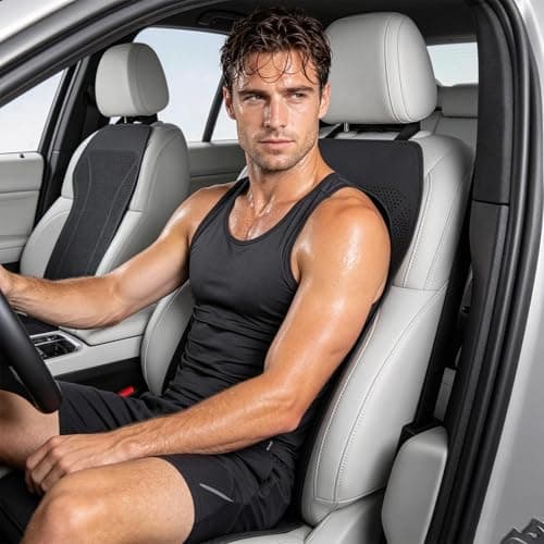 Car Seat Cooler Leather Comfortable Breathable Ventilated Cushion — view 2