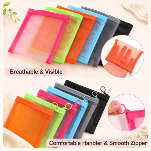 5 Pack Small Zip Pouch, 5 x 4 Inches Small Pouch with Zip — view 3
