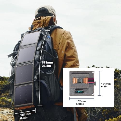 BigBlue 14W Solar Panels with USB(5V/2.4A), IPX4 Waterproof — view 6