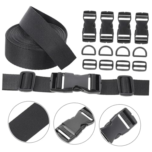 Anneome 31 Piece Black Plastic Nylon Buckles for Straps Repair Set — view 4