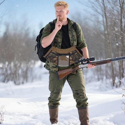 Camo Hunting Hand Warmer Pouch, Polar Fleece Warm Hand Muff Insulated Hunter Hands Warming Pouch Camouflage Hunting Gear with Phone Touchscreen for Men Women Hiking Camping Ice Fishing Cold Protection — view 6