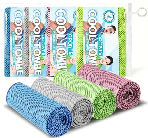 KANGSIT Cooling Towel, 4 Pack for Neck, 30 x 100cm