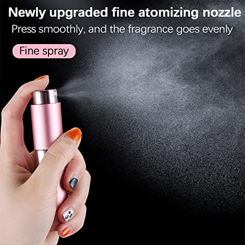 SONGQEE 8ml Travel Atomiser Refillable, Mini Refillable Spray Bottle, Upgraded Perfume Atomizer Pod and Refill Pump for Outdoor Traveling (Black) — view 3