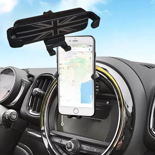 ANZIWU Mobile Phone Holder for Mini Cooper, Central Control Screen Dedicated Navigation Phone Holder Cradle for S Jcw One F54 F55 F56 F57 F60 (black) — view 3