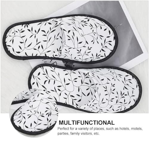 Didiseaon 5 Pack Simple Slippers by Sliers Non-skid and Sturdy for Hotels Travel Spa Home — view 4