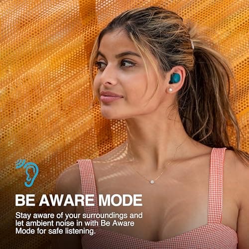 JLab Go Air Pop+ True Wireless Earbuds with Mic - Bluetooth, Dark Pink — view 4