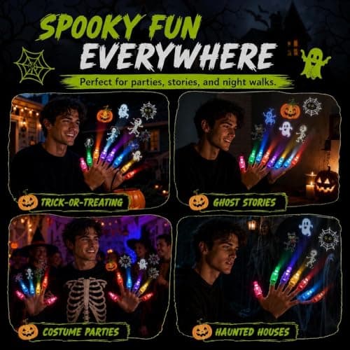 36pc Halloween Finger Projector Lights for Kids Mini Pattern Projector — view 3