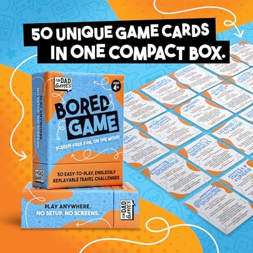 Boredgame – Car Games for Kids & Families | 50 Screen-Free Travel Games | Road Trip Activities | Travel Card Game Ages 4+ — view 5