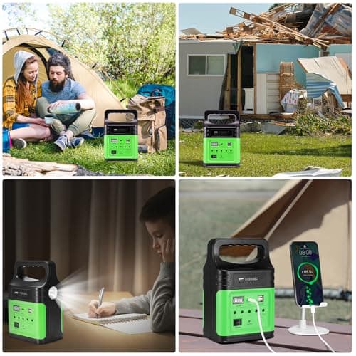 VCLPOWER 75Wh LiFePO4 Power Station 12V 9V 18W USB C with 10W Solar Panel — view 6