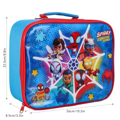 Stor Spidey and His Amazing Friends Insulated Lunch Box Bag for Boys and Girls, Perfect Size for Packing Hot or Cold Snacks for School and Travel, BPA Free — view 2