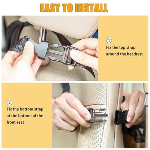 19x24 Inch Waterproof Car Backseat Organizer with Tablet Holder & Mesh Storage Pockets, Fastening Straps Car Caddy for Kids, Travel, Road Trips, SUV, Sedan — view 4