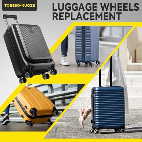 8 Pack 55mm Luggage Wheels Replacement Kit for Suitcase Caster Repair — view 5