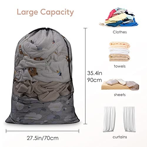 Meowoo 2Pcs Laundry Bags with Drawstring,70×90cm — view 2