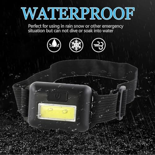 POCKETMAN Pack 10 LED Headlamp COB Super Bright Lightweight Headlight Waterproof Head Torch Lamp for Outdoor Camping Lighting Night Running Emergency — view 4