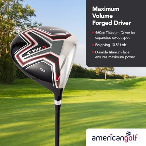 Fazer CTRX Starter Golf Club Set - Complete Kit with Driver, 7 Iron, Pitching Wedge & Putter - Stand Bag & Headcovers - Ideal Golf Clubs Set for Beginners — view 2
