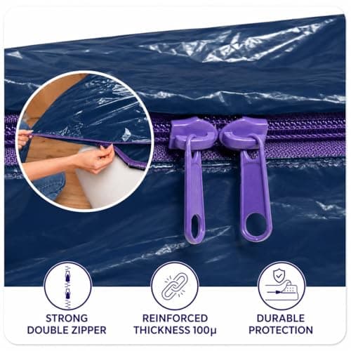 Dreamzie - Single Mattress Cover for Moving - Opaque Mattress Storage Bag — view 4