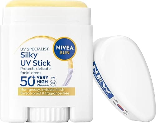 NIVEA SUN Breathable UV Specialist Silky UV Sun Stick SPF 50+ (15g), Lightweight and Non-Greasy Sunscreen, Invisible on All Skin Tones, Korean Stick Technology (Pack of 2) — view 2