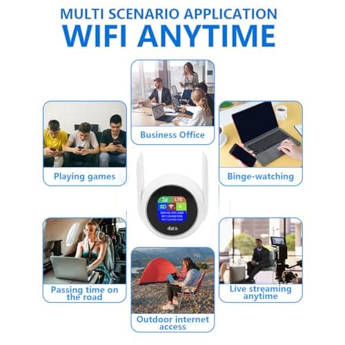 VELATEMOR 4G LTE WiFi Hotspot, Portable WiFi Hotspot with Versatile SIM Card Slot, Mobile Hotspot Router with Secure And Private Connections, 300Mbps CAT4 Internet for Travel And — view 2