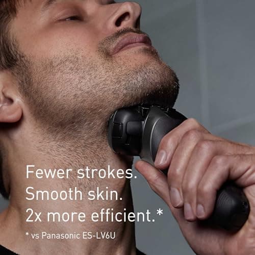 Panasonic ES-L550 Series 900 5-Blade Electric Shaver for Men, USB-C Charging, Intelligent Beard Sensor+, 20D Flexible Head, Wet & Dry, Pop-Up Trimmer, Travel Case — view 2