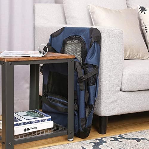 Feandrea Foldable Pet Carrier Bag, Portable Cat Dog Carrier, Soft Sided Pet Travel Carrier with Breathable Mesh, with Handles, Storage Pockets, 70 x 52 x 52 cm, Dark Blue PDC70Z — view 2