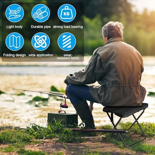1PCS Camping Stools Folding Lightweight,Portable Small Folding Stool — view 6