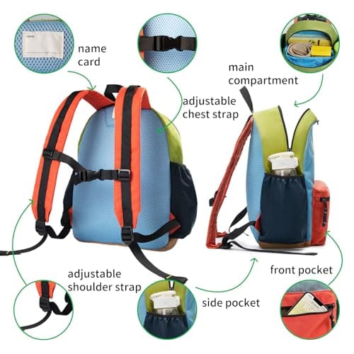 shukiku 15 Inch Kids Backpack for School & Travel, Medium, for Girls & Boys 5-8 — view 2
