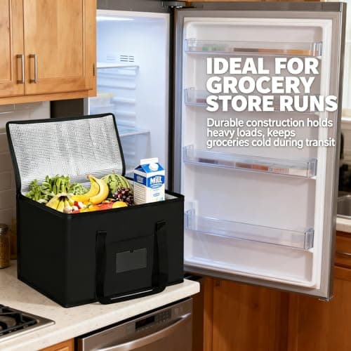 40L Large Capacity Cooler Bag, Insulated Soft Cool Bag with Handles — view 6