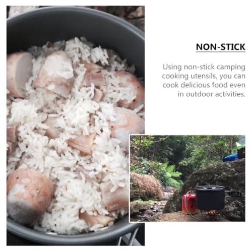 Camping Non Stick Pot Foldable Lightweight Aluminium for Travel — view 3