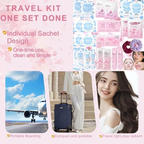 Sakura & Milk SkinCare Set 26 PCS,Birthday's Pamper Gifts for Teenager Girl — view 6