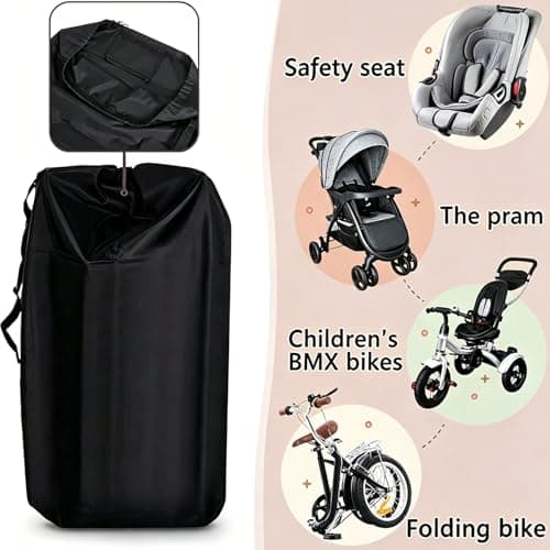Moxychrony Stroller Bag for Airplane, Large Capacity Pram Travel Bag — view 4