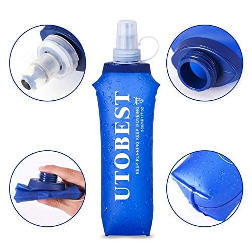 UTOBEST Soft Flask 250ml Collapsible Running Water Bottles — view 4