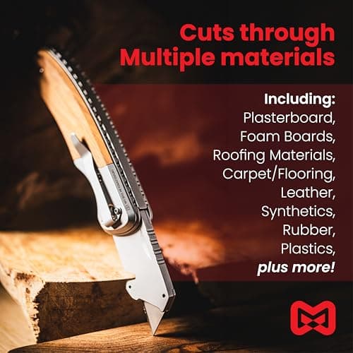 Mubero Folding Utility Knife with SK5 Stainless Steel Blade — view 4