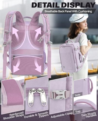 VANKEV 40x20x25 Ryanair Cabin Bag Underseat Travel Backpack Hand Luggage — view 5