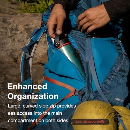 Osprey Atmos AG LT Men's Backpacking Pack, 65L Large/X-Large, Blue — view 4