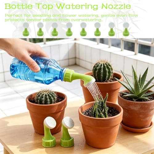 8 Pack Watering Tops for Plastic Bottles Mini Hand Bottle Top Waterers Portable Watering Sprinkler HeadsSeedling Watering and Succulent Care, Leak-Proof DIY Garden Irrigation Tool — view 5
