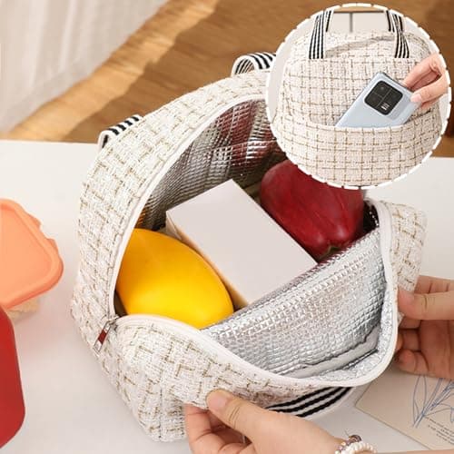 Binoster Small Cooler Bag for Women Girls Small Cooler Bag for Work School Picnic Travel Beach — view 4