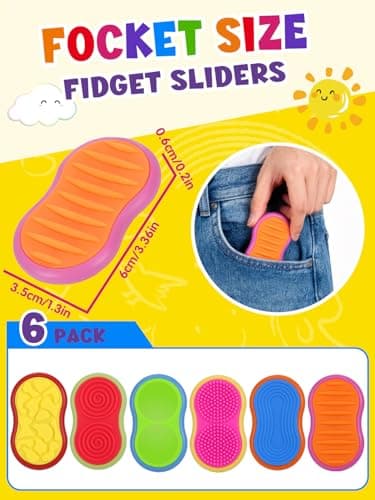 Kssvzz Fidget Toys, 6 Pack Magnetic Sensory Stone — view 5