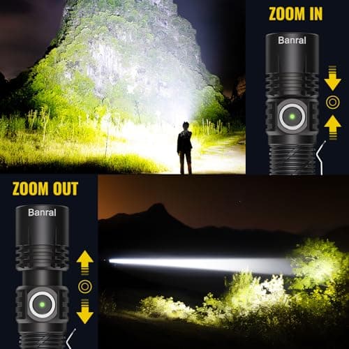 Banral Rechargeable Small Powerful Torch, Pocket Mini LED Torches — view 5