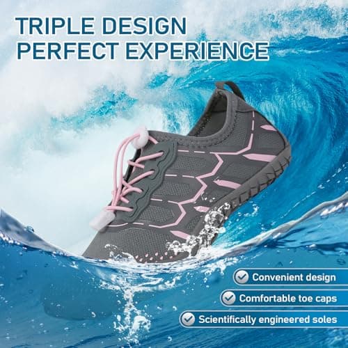 Water Shoes Beach Barefoot Shoes Womens Mens Quick Dry Aqua Swimming Pool — view 3