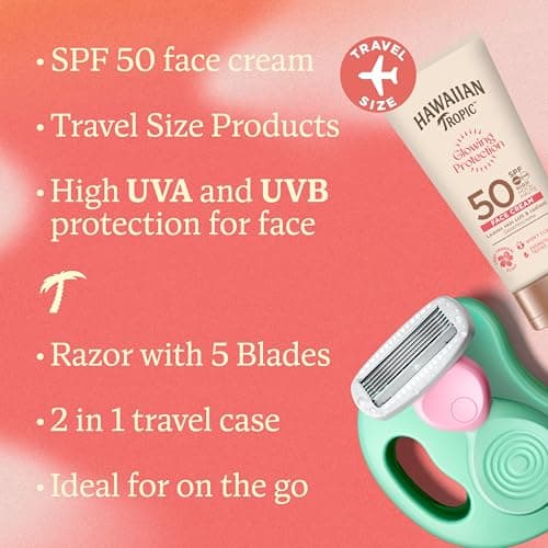 Wilkinson Sword Mini Razor Kit & Hawaiian Tropic Face Sunscreen - 50ml — view 2