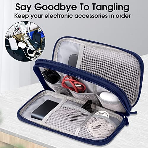 Arae Travel Essentials Electronic Organizer Double Layer - Dark Blue, M — view 5