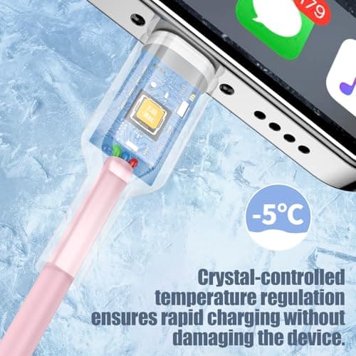 USB to USB C Cable [3-Pack, 6FT],Type C Charger Fast Charging iPhone lead USBC for iPhone 17/16/15, iPad Pro, Samsung Galaxy, MacBook Pro,and More — view 3