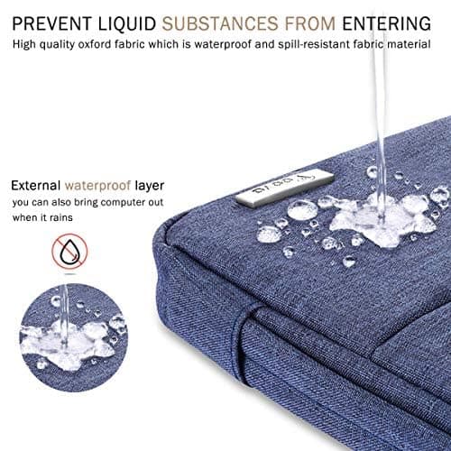 Voova Laptop Sleeve 14-15 Inch, Laptop Case for MacBook Air 15, Blue — view 4