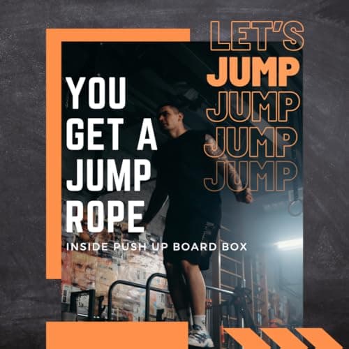 Xuza Push Up Board with Jump Rope | Multi-function Foldable Portable Press Up Board - Ultimate Home Gym Set, Storage Bag, Resistance Bands & Workout Guide - Great Gift for Men & Women — view 6