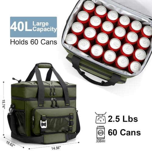 Youngoa Cool Bag, 40L Large Insulated Leakproof Foldable Cool Box — view 2