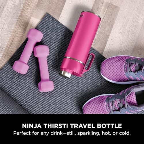 Ninja Thirsti 700ml Water Bottle with Leak-Proof Lid, Hot Pink DW2401EUUKBP — view 2